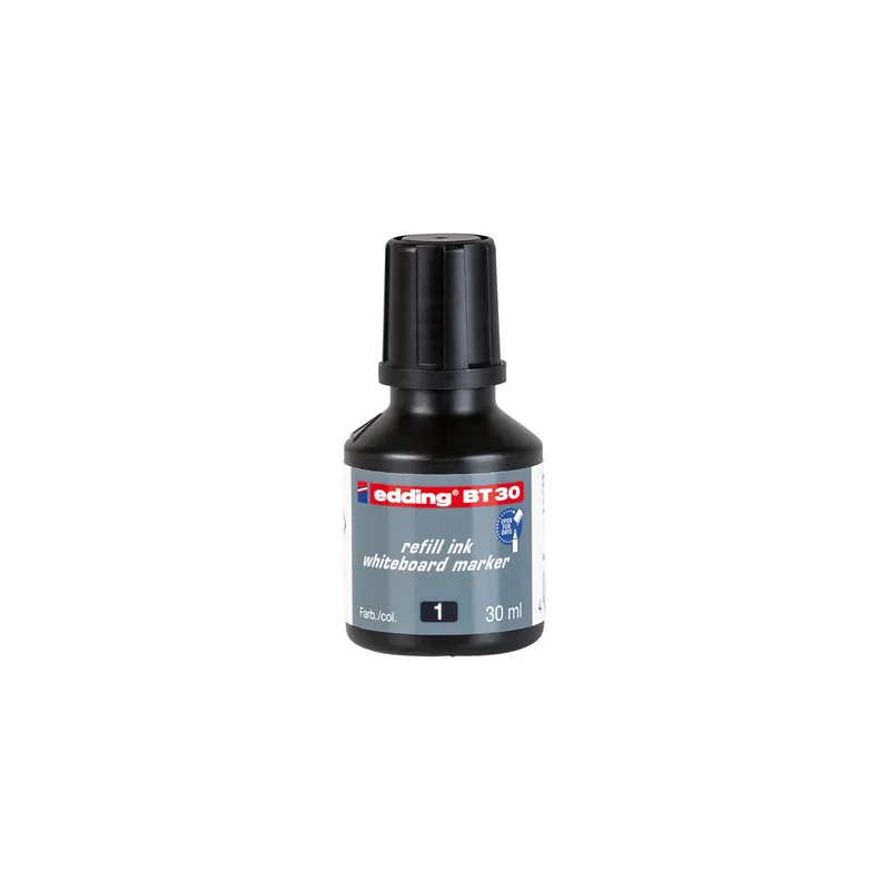 Whiteboardmarker Nachfülltinte edding BT30 - schwarz für Mod 250/361/365/28/29 non-permanent 30 ml