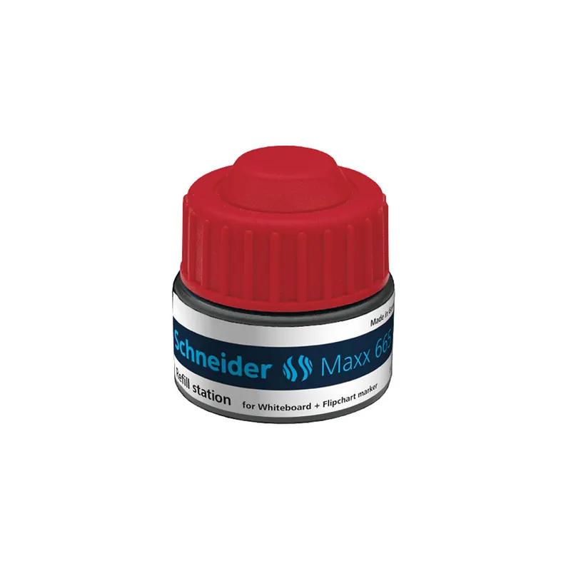 Whiteboardmarker Nachfülltinte Schneider Maxx 1665 - rot für Mod 290/293 non-permanent 30 ml