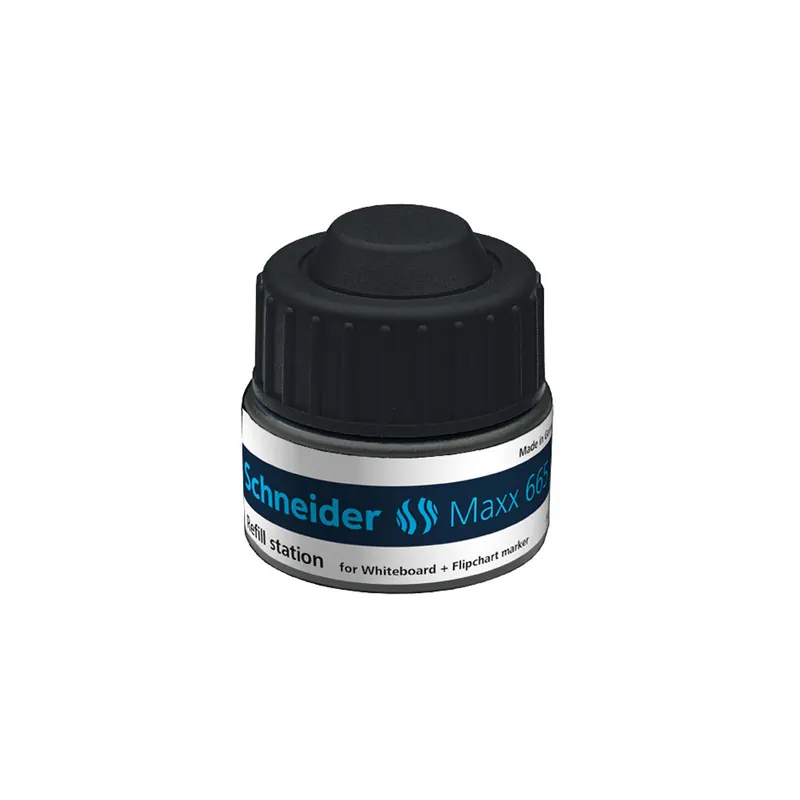 Whiteboardmarker Nachfülltinte Schneider Maxx 1665 - schwarz für Mod 290/293 non-permanent 30 ml