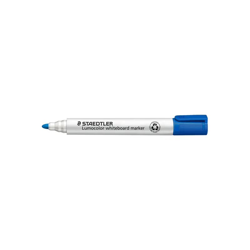 Whiteboardmarker Staedtler Lumocolor 351 - blau 2 mm Rundspitze non-permanent nachfüllbar