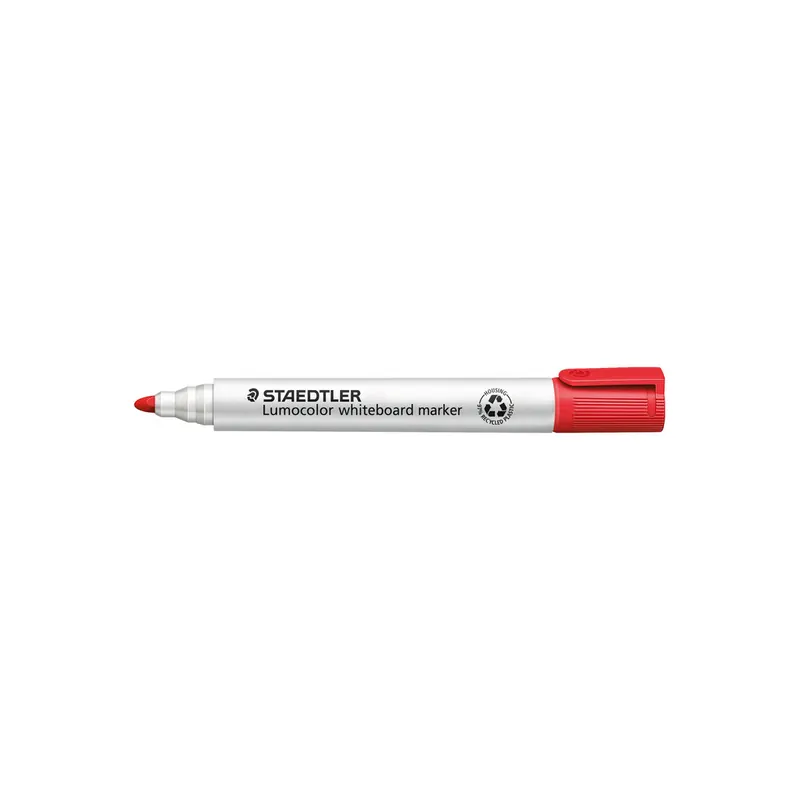 Whiteboardmarker Staedtler Lumocolor 351 - rot 2 mm Rundspitze non-permanent nachfüllbar