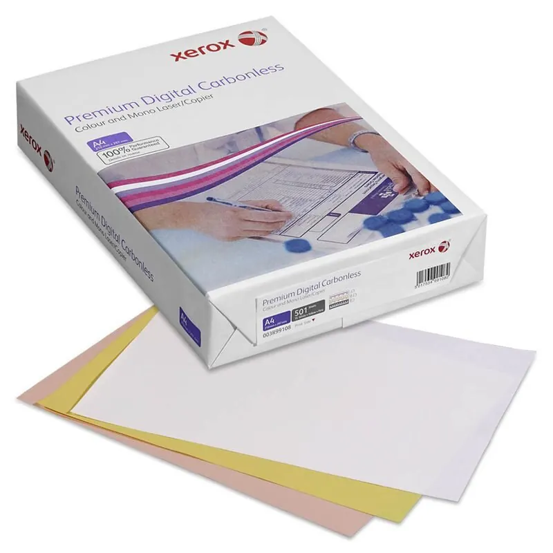 Xerox 003R99108 NCR-Papier Digital- und Laserdrucker kohlenstoff-frei 3-teilig 167 Blatt weiß/gelb/pink