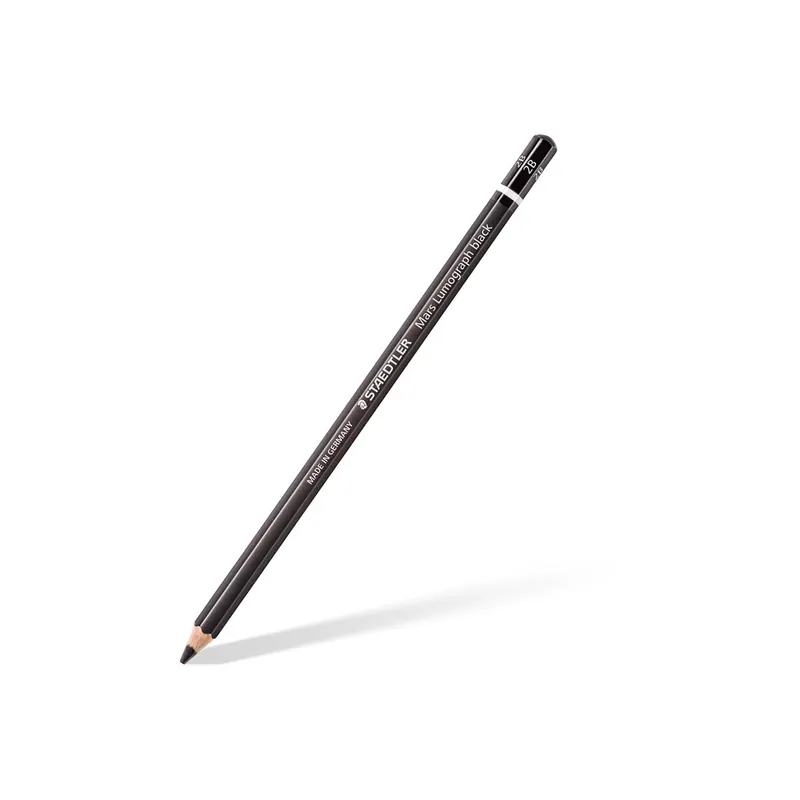 Zeichenbleistift Staedtler Mars Lumograph 100B - schwarz Mine 3,6 mm 2B