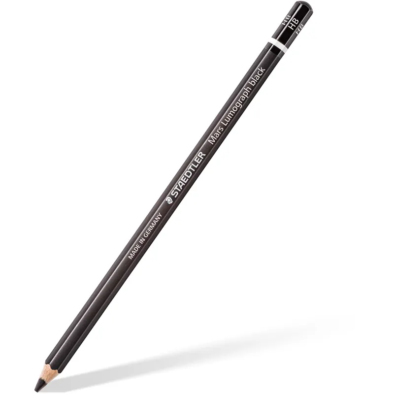 Zeichenbleistift Staedtler Mars Lumograph 100B - schwarz Mine 3,6 mm HB