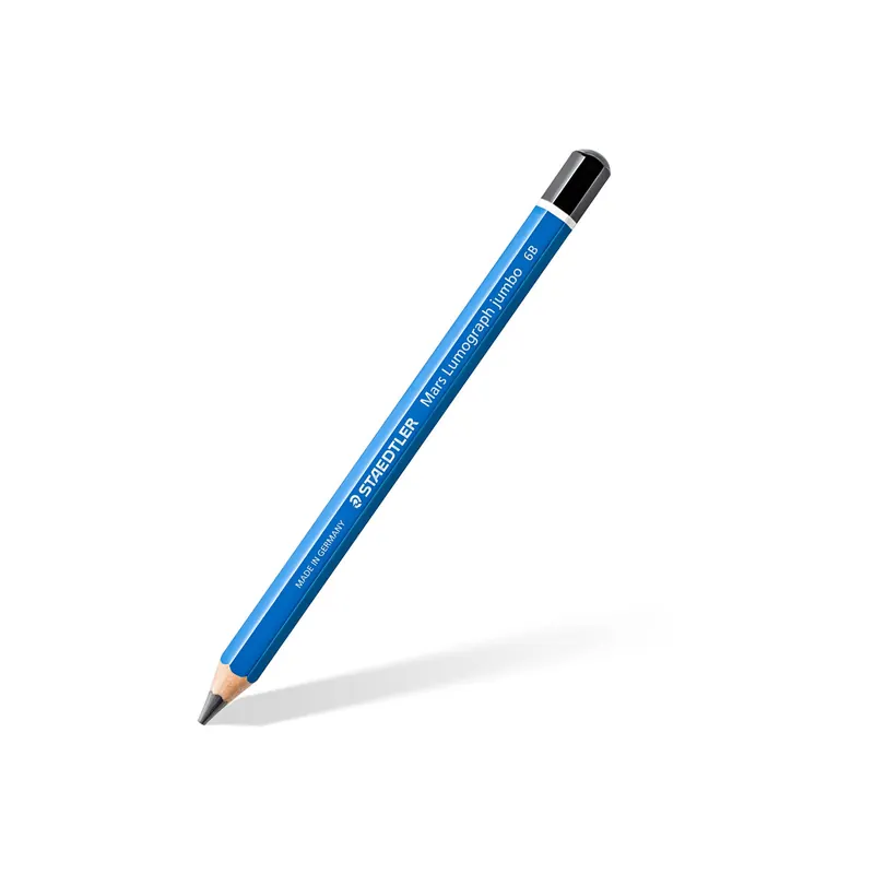 Zeichenbleistift Staedtler Mars Lumograph Jumbo 100J - blau Mine 5,3 mm 6B