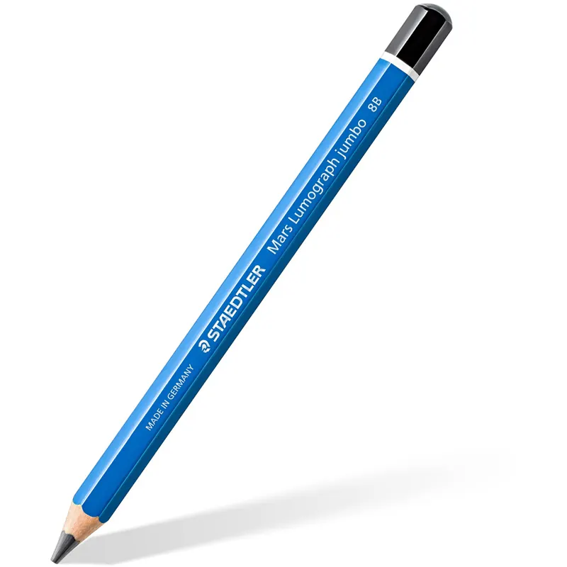 Zeichenbleistift Staedtler Mars Lumograph Jumbo 100J - blau Mine 5,3 mm 8B