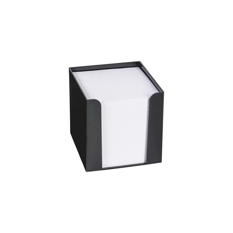Zettelbox König & Ebhardt 0101090 - 9,5 x x cm schwarz inkl. Weiße Zettel Pckg/700