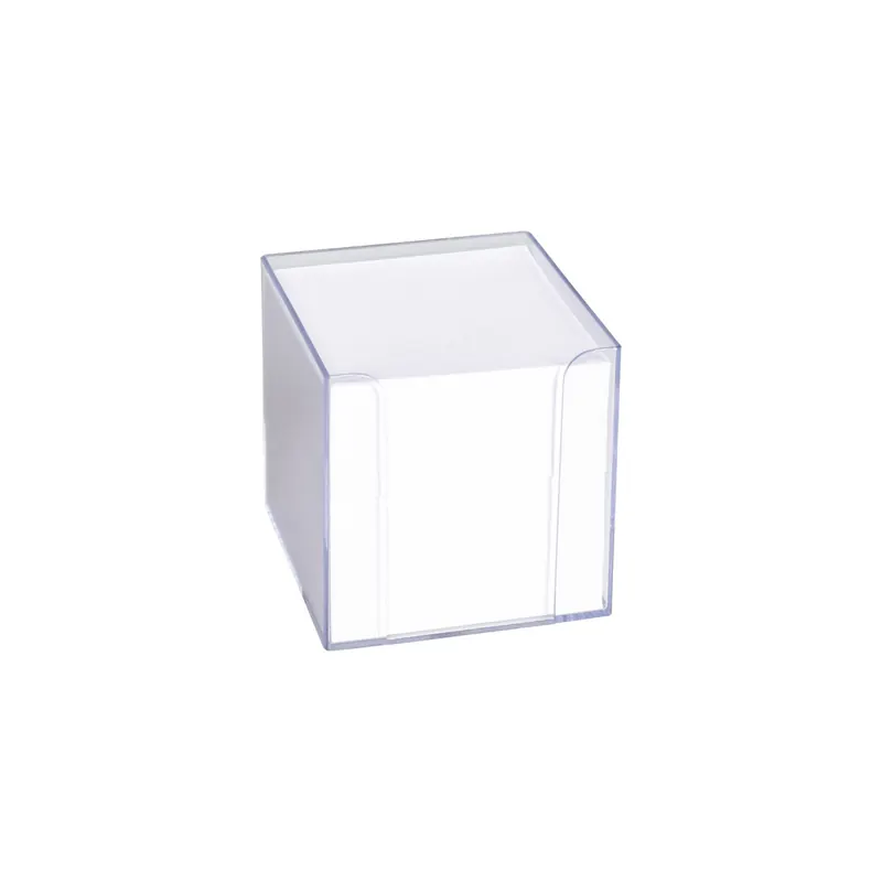 Zettelbox König & Ebhardt 0101099 - 9,5 x x cm transparent inkl. Weiße Zettel Pckg/700