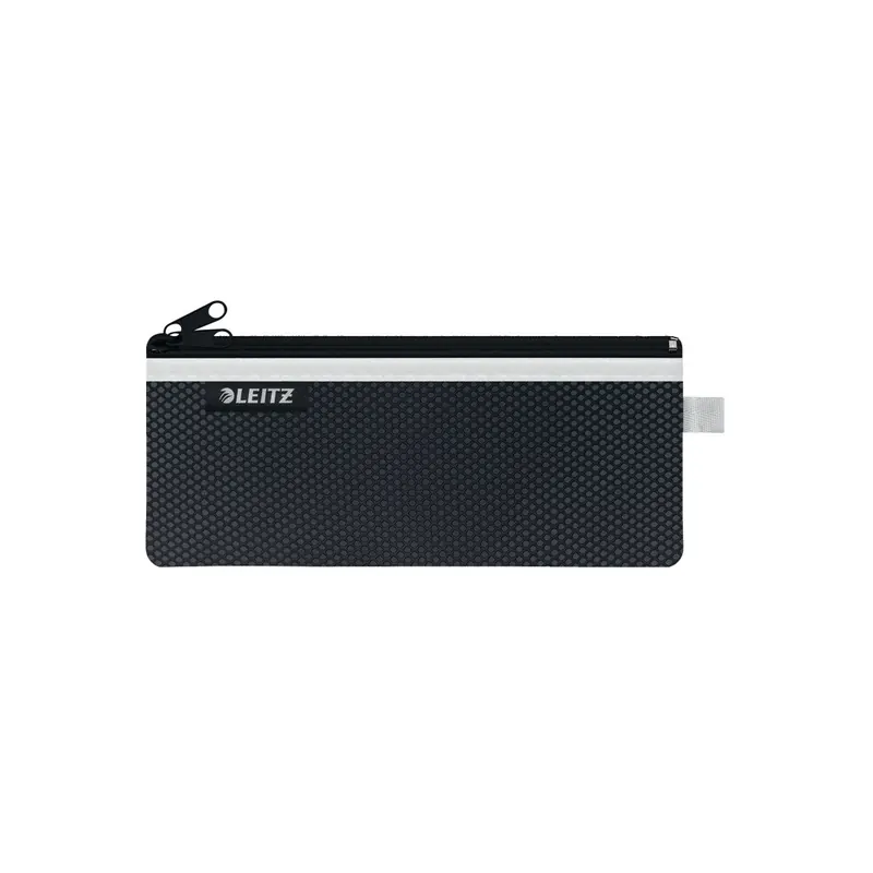 Zipbeutel Leitz WOW 4012 - Größe M 210 x 85 mm schwarz mit Reißverschluss Nylon