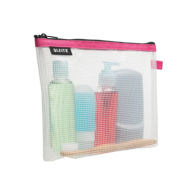 Zipbeutel Leitz WOW 4014 - 240 x 170 mm pink wasserabweisend mit Reißverschluss EVA