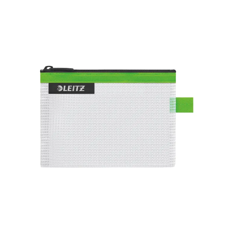 Zipbeutel Leitz WOW 4024 - Größe S 140 x 105 mm grün wasserabweisend mit Reißverschluss EVA