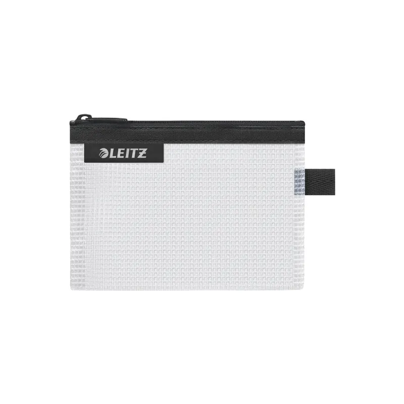 Zipbeutel Leitz WOW 4024 - Größe S 140 x 105 mm schwarz wasserabweisend mit Reißverschluss EVA