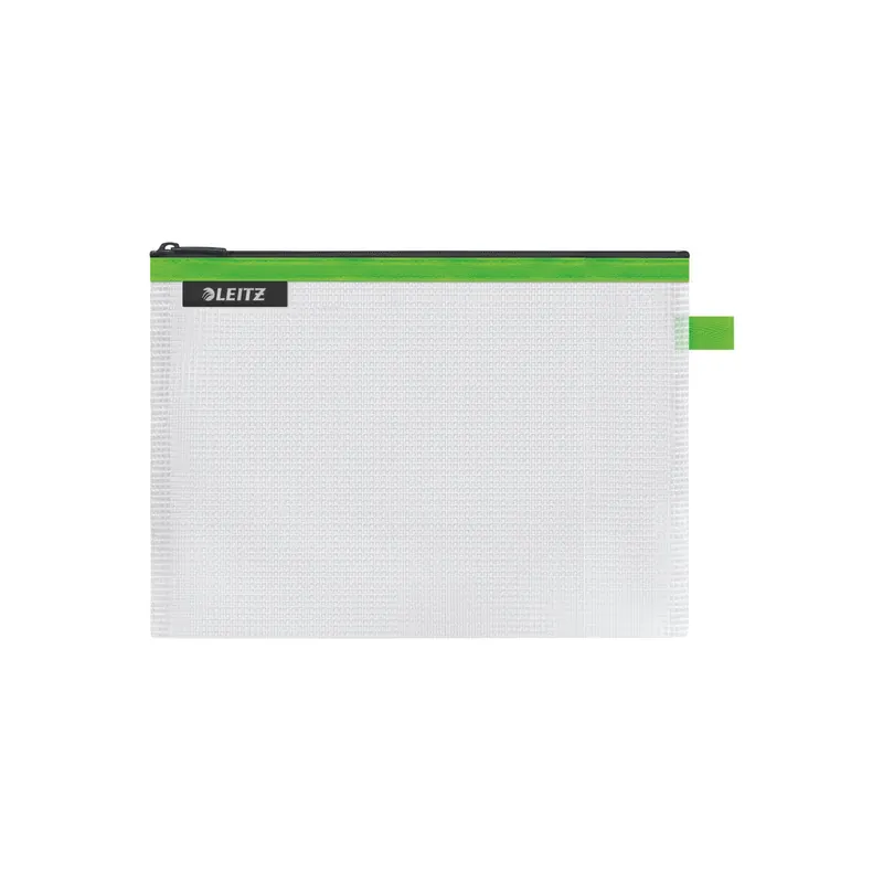 Zipbeutel Leitz WOW 4025 - Größe M 240 x 170 mm grün wasserabweisend mit Reißverschluss EVA