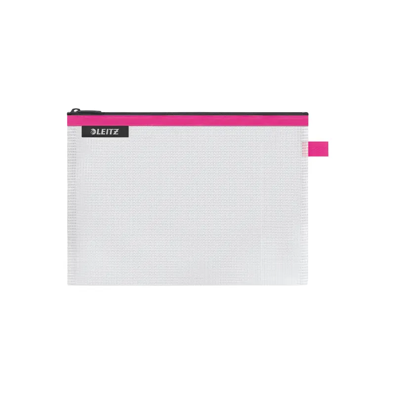 Zipbeutel Leitz WOW 4025 - Größe M 240 x 170 mm pink wasserabweisend mit Reißverschluss EVA