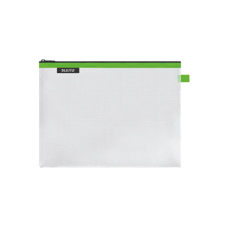 Zipbeutel Leitz WOW 4026 - Größe L 300 x 230 mm grün wasserabweisend mit Reißverschluss EVA