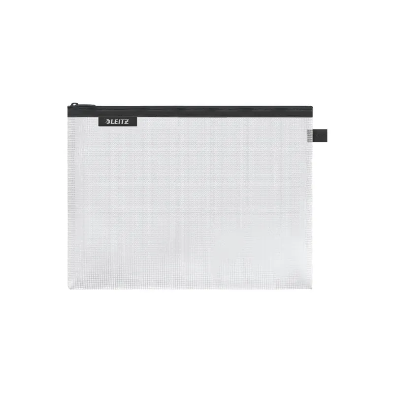 Zipbeutel Leitz WOW 4026 - Größe L 300 x 230 mm schwarz wasserabweisend mit Reißverschluss EVA