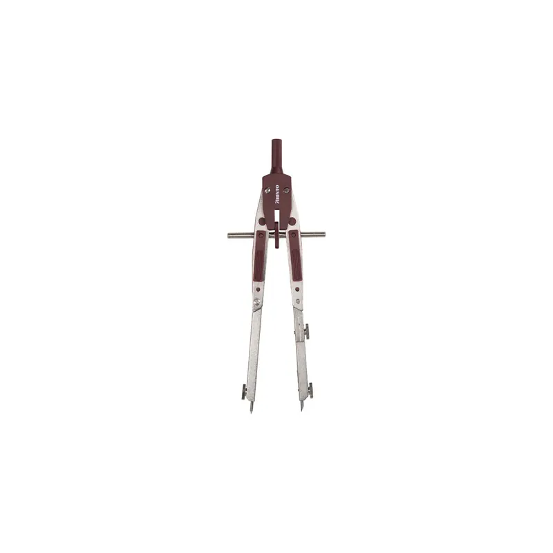 Zirkel Aristo Profi AH55510 - Ø 400 mm Länge 170 mm silber/weinrot mit Universaladapter