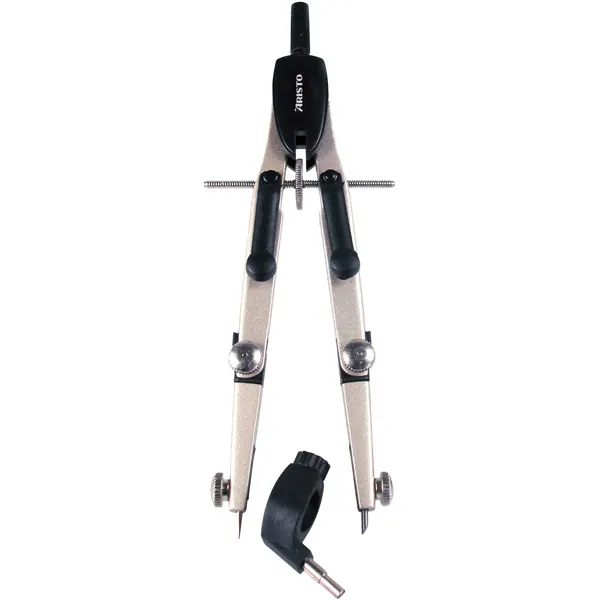 Zirkel Aristo Studio AR55705 - Ø 340 mm Länge 170 mm silber/schwarz mit Universaladapter