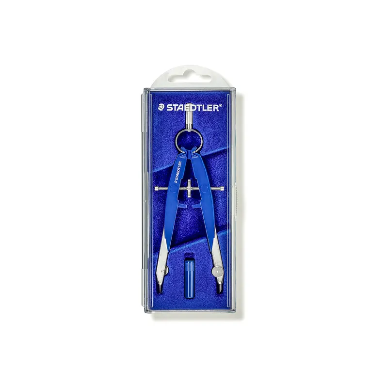 Zirkel Staedtler Mars Comfort 55600 - Ø 225 mm Länge 154 mm silber/blau einzeln
