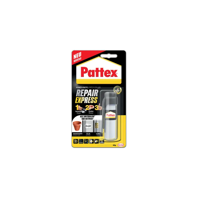 Zweikomponentenkleber Pattex Repair Express 9H PRE7N - Power-Knete universell einsetzbar 48 g